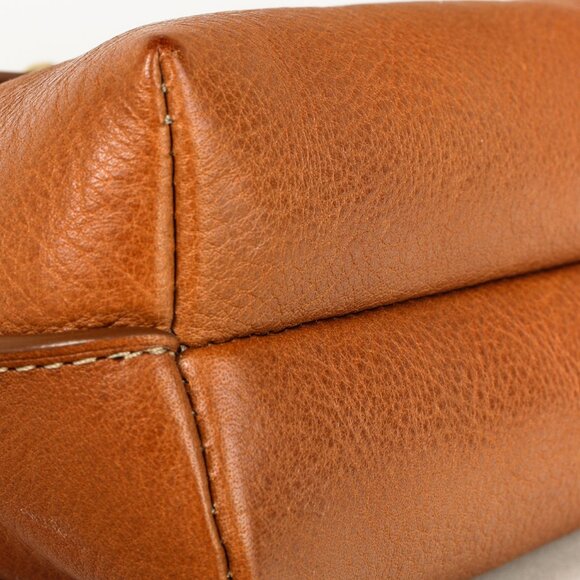 Mulberry Darley Cosmetic Pouch Brown Oak Small Classic Grain - Picture 6 of 12